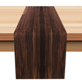 Lofaris Rustic Dark Brown Wooden Wall Vintage Table Runner